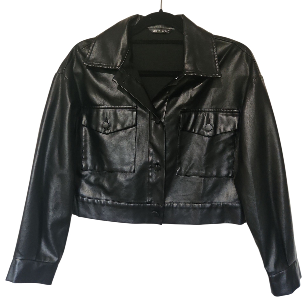 Black Faux Leather Jacket